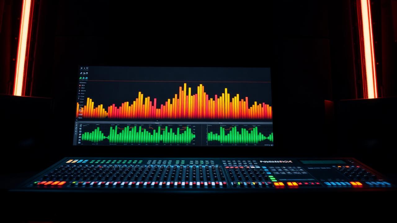 Pro Tools Ultimate session running on a studio console